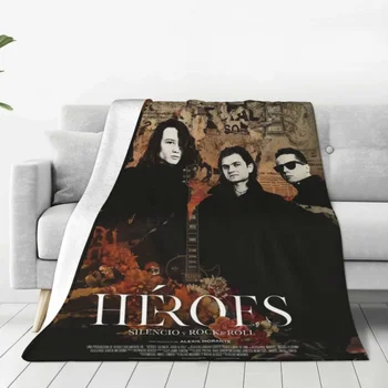 Heroes Del Silencio Топло и Меко одеяло на Испанската рок-група, спално бельо за пикник, Зимна дизайн, Фланелевое покривки, калъф за канапе-легло