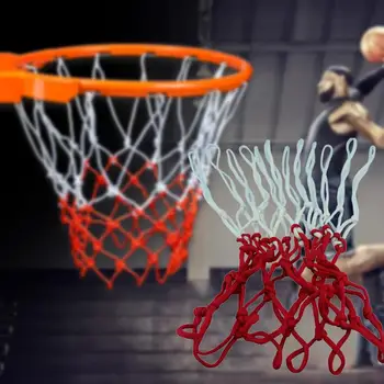 Стандартна баскетболна мрежа от 2 елемента, high-performance твърди възел, на 12 пряжек, окото баскетболна пръстени на открито
