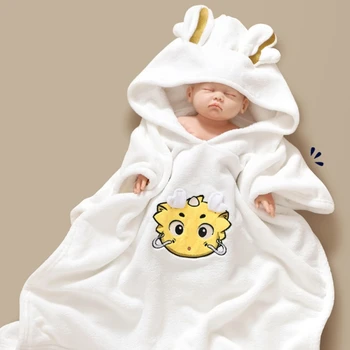 Детско кърпи за баня с качулка, роба, одеало за душата, Бързосъхнеща наметало за бебе, трайно впитывающее Воздухопроницаемое кърпа-пончо