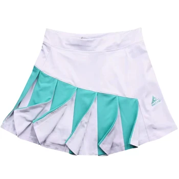Дамска лятна спортна пола за тенис, универсална плиссированная пола в тон, бързо съхнещи шорти на лигавицата, еластична къса пола за бадминтон