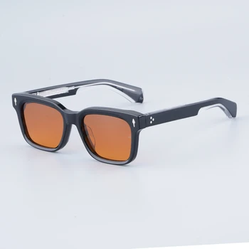 JMM Japanese Molino Square, мъжки дизайнерски слънчеви очила оригиналното качество, Ацетатные очила за улица с оптично рецепта Uv400