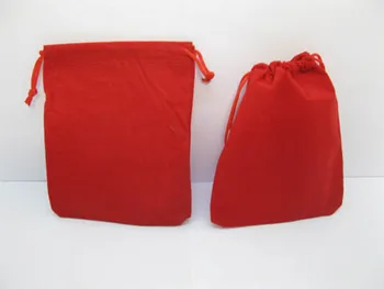 500 Черни кадифени подарък чанти на съвсем малък, чанти и калъфи за бижута с добро качество, Gif чанта 10x11,5 см