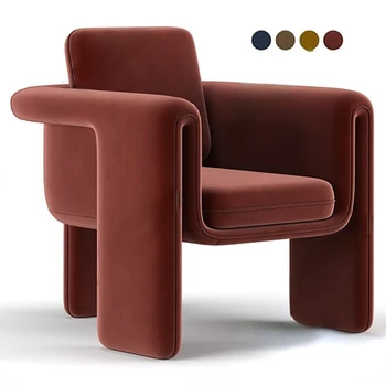 Обичай луксозен диван-стол Nordic minimalist living room balcony lounge chair онлайн знаменитост минималистичен дизайнерски единична стол