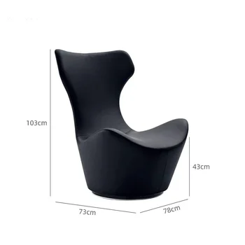 Поставка за крака, Модерни столове За всекидневна Ергономичен едноспален диван с висока облегалка Луксозно кресло за отдих Дизайнерско управляемият украса на хола Silla