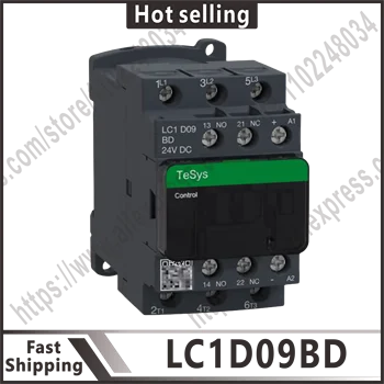 Нов оригинален контактор LC1D09 LC1D09BD TeSys D -3P (NO 3) -AC-3- = 440 В 9 -24 vdc