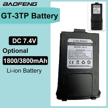 Батерия Baofeng GT-3TP 7,4 В 1800 ма 3800 mah BL-5 GT-3 GT3 GT3TP Mark II Подмяна на Батерии За Радиостанции, Аксесоари За Преносими уоки-токита