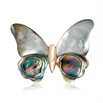 Брошка-пеперуда от серия Retro Shell Дамски брошка-насекомо