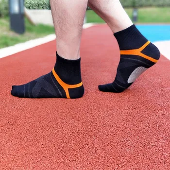 1 чифт спортни чорапи за джогинг, Памучни дишащи Спортни чорапи, Колоездене, Спортни чорапи за мъже, Размер EU40-44